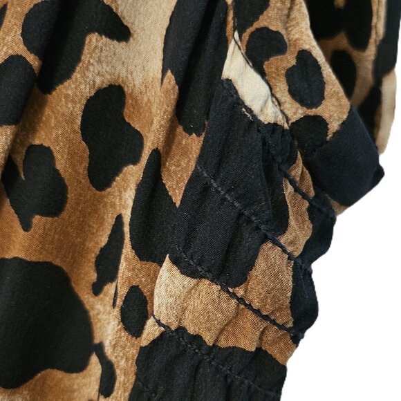 NANETTE LEPORE  LUSCIOUS  100% SILK ANIMAL PRINT DRESS  SIZE 2 - Picture 6 of 14